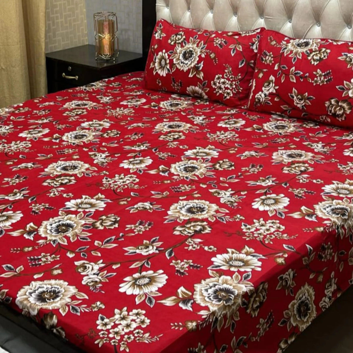3D CRYSTAL COTTON BEDSHEET