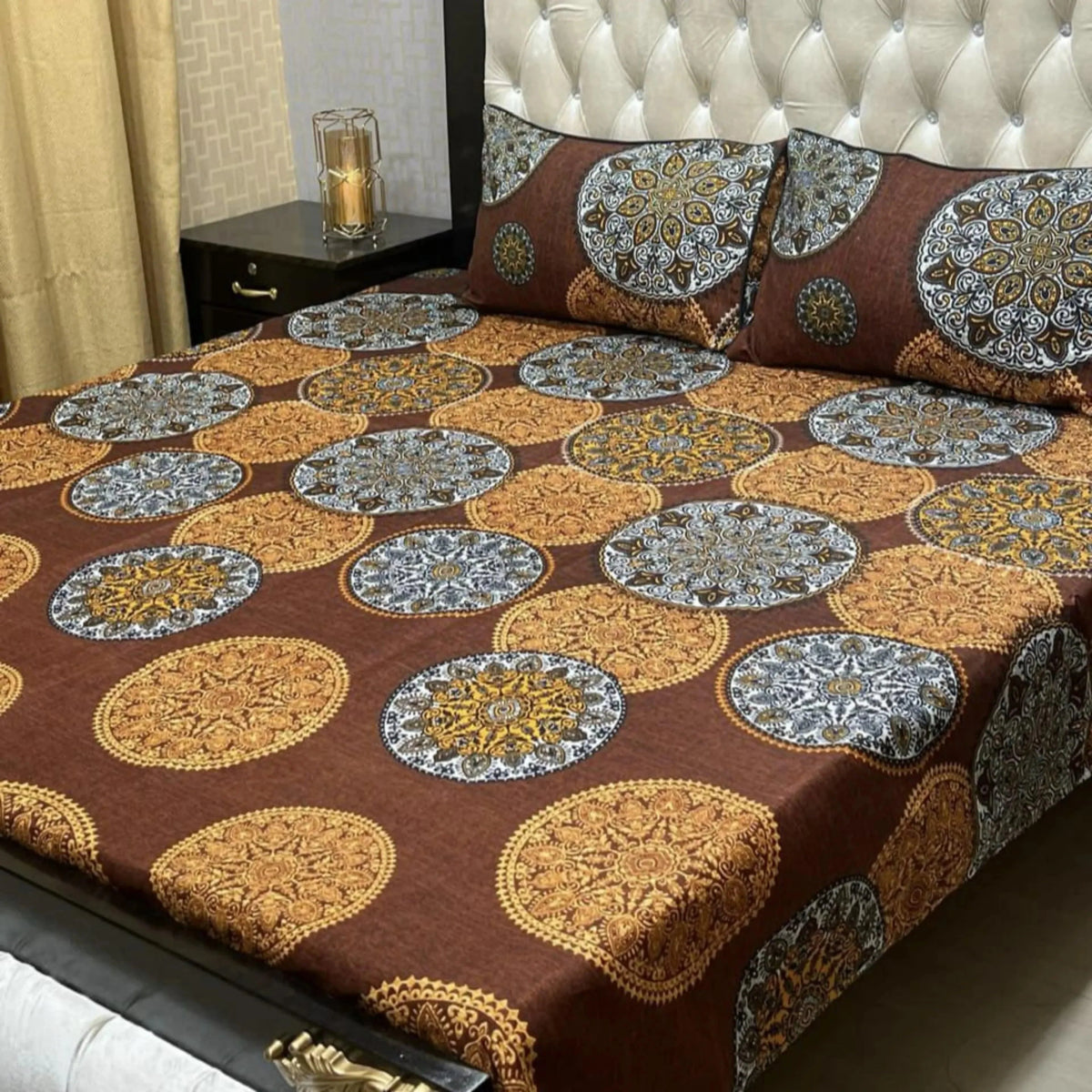 3D CRYSTAL COTTON BEDSHEET