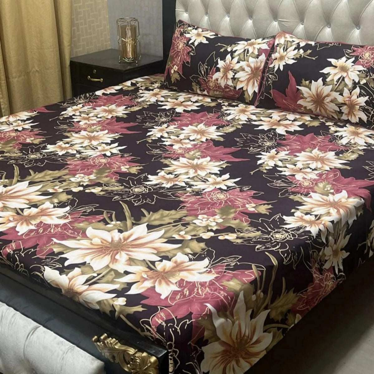 3D CRYSTAL COTTON BEDSHEET