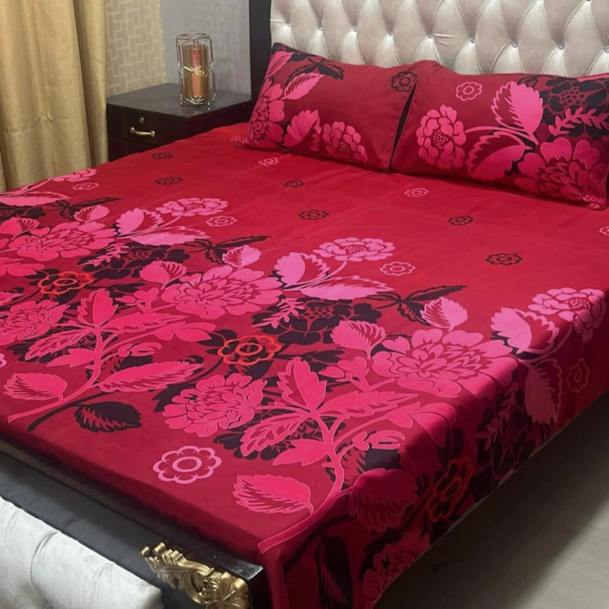 3D CRYSTAL COTTON BEDSHEET