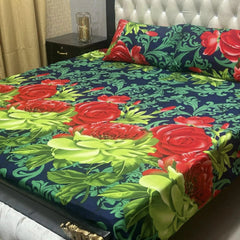 3D CRYSTAL COTTON BEDSHEET