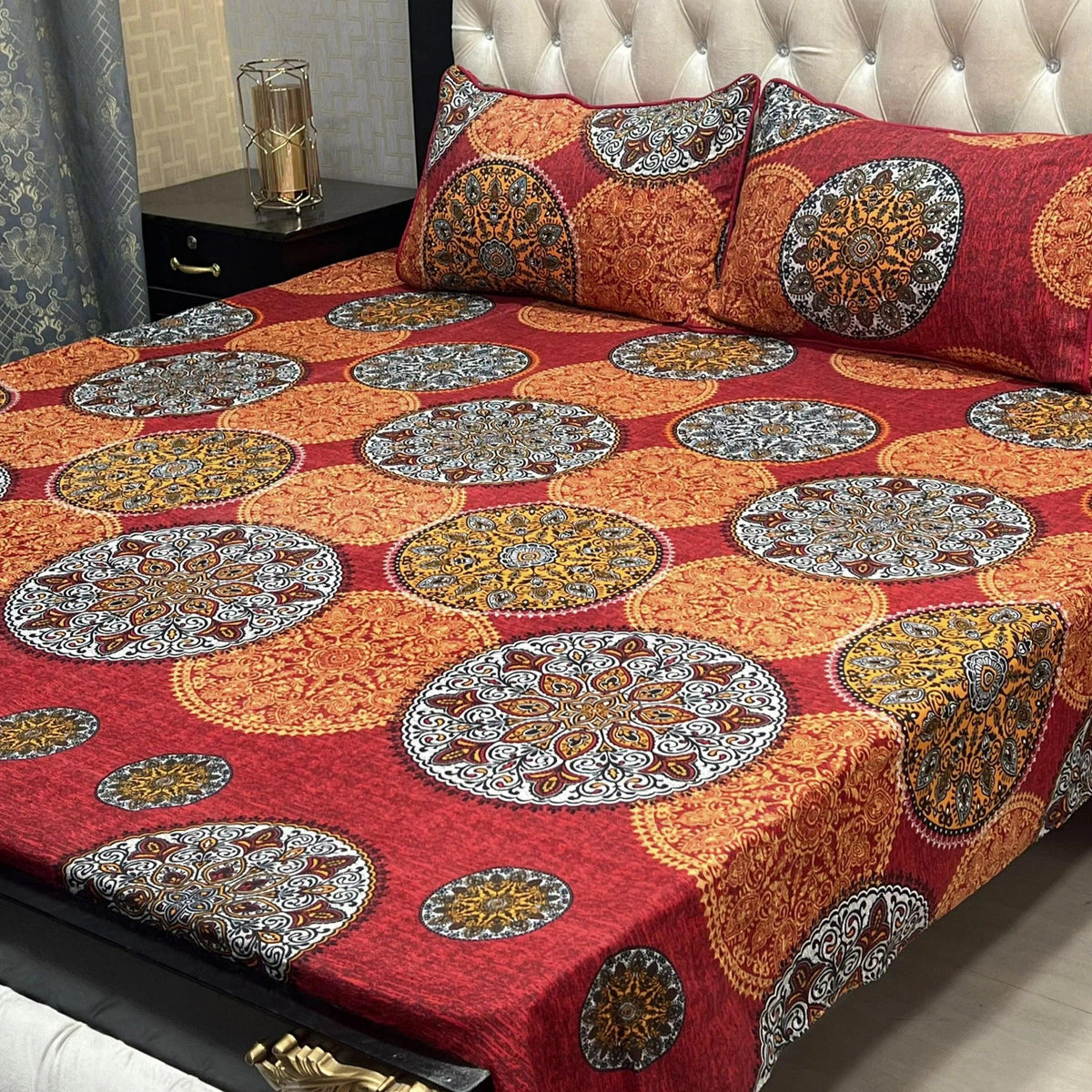 3D CRYSTAL COTTON BEDSHEET
