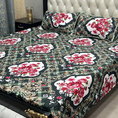 3D CRYSTAL COTTON BEDSHEET