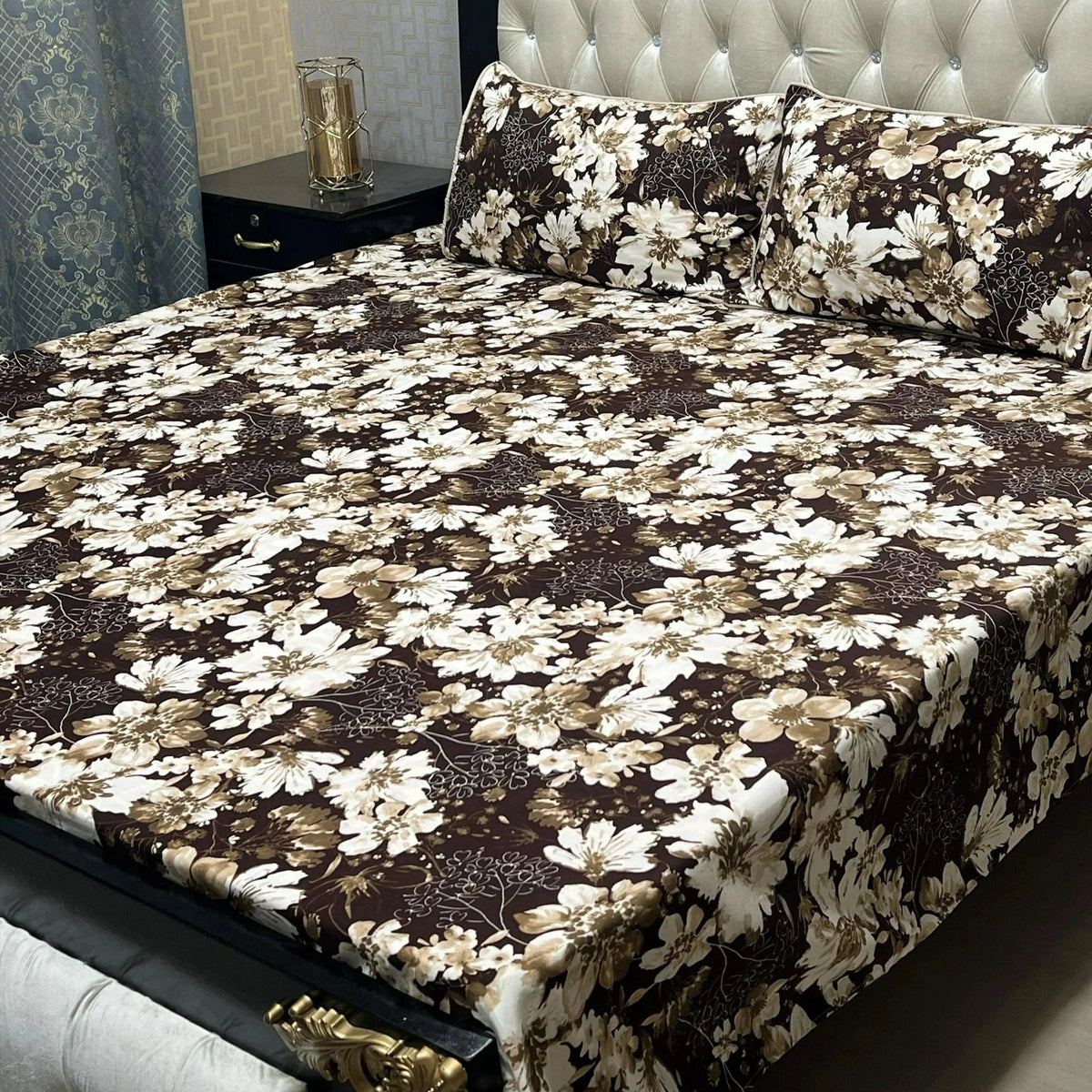 3D CRYSTAL COTTON BEDSHEET