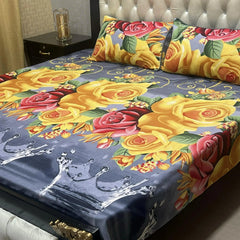 3D CRYSTAL COTTON BEDSHEET
