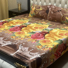 3D CRYSTAL COTTON BEDSHEET