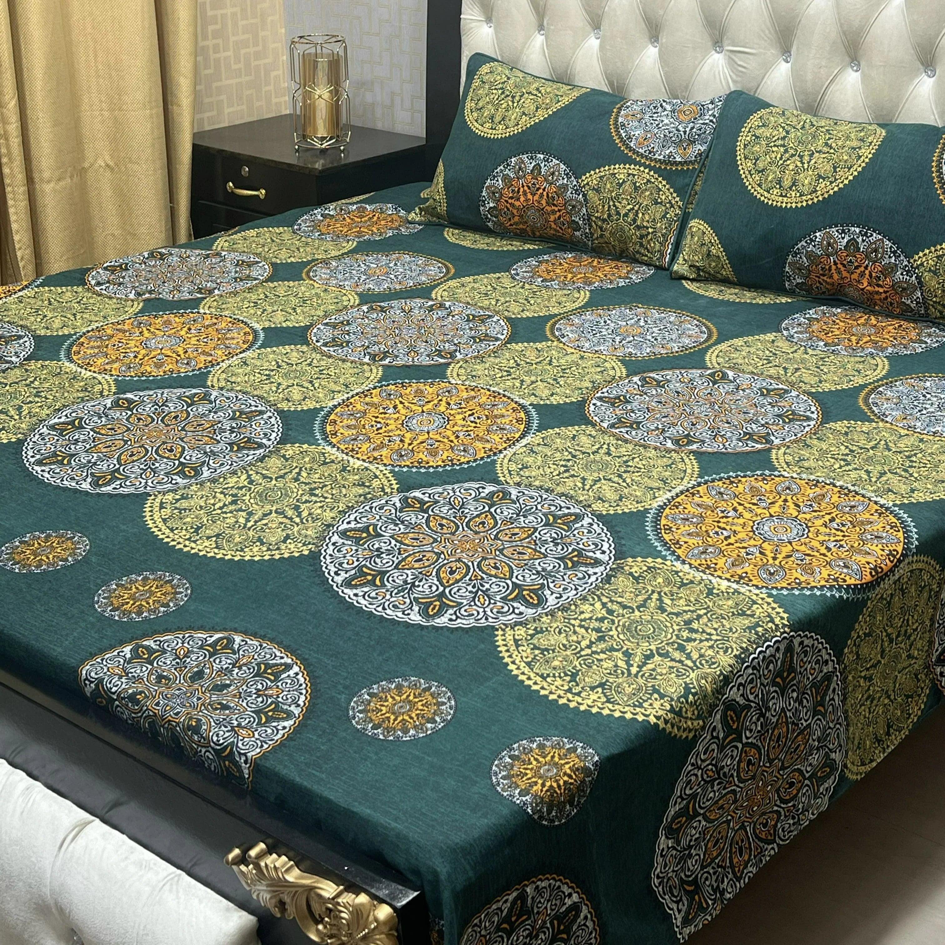 3D CRYSTAL COTTON BEDSHEET