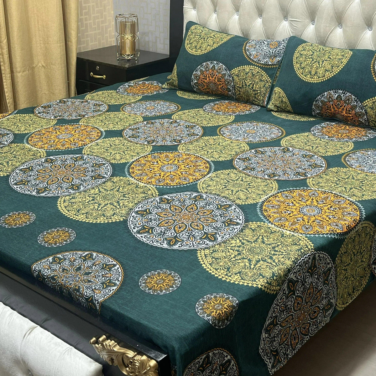3D CRYSTAL COTTON BEDSHEET