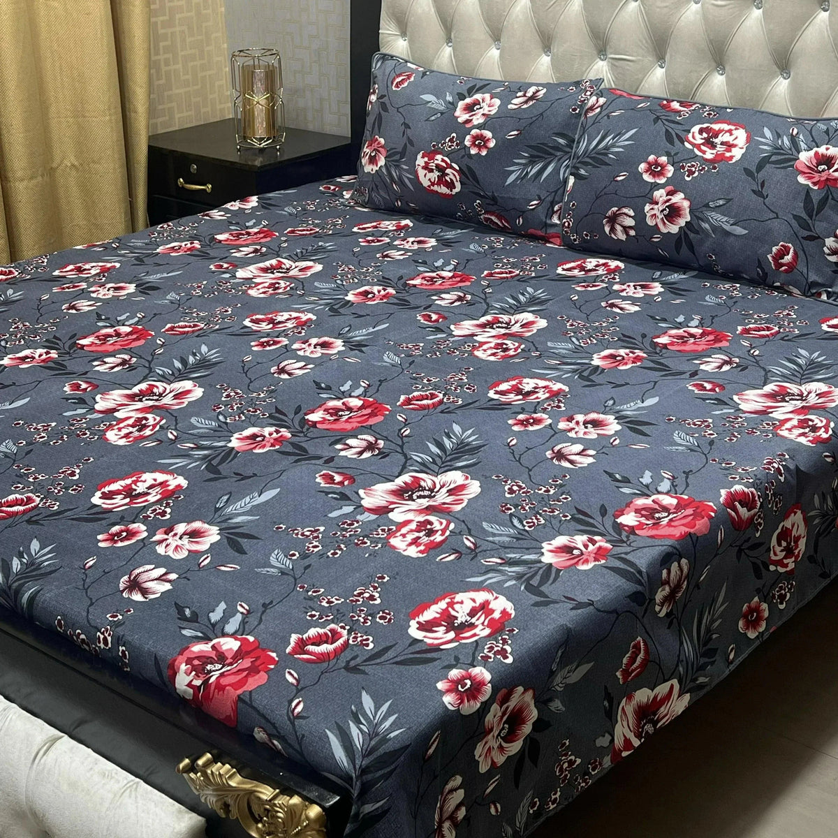 3D CRYSTAL COTTON BEDSHEET