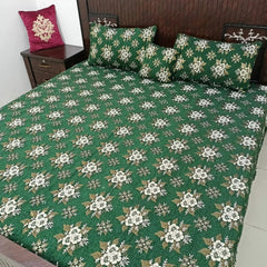 Luxurious Velvet Jacquard 4-Piece Bedding Set - King Size Bed Sheet, Pillow Covers, and Cushion Cover