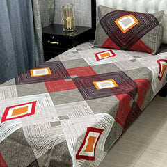 Luxurious Bedding Collection Vol 24 | Pure Soft 3D Crystal Cotton | 2 Single Size Bedsheets (90x60 Inches)