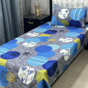 Luxurious Bedding Collection Vol 24 | Pure Soft 3D Crystal Cotton | 2 Single Size Bedsheets (90x60 Inches)