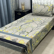 Luxurious Bedding Collection Vol 24 | Pure Soft 3D Crystal Cotton | 2 Single Size Bedsheets (90x60 Inches)