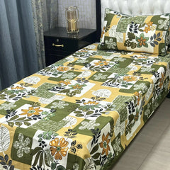 Luxurious Bedding Collection Vol 24 | Pure Soft 3D Crystal Cotton | 2 Single Size Bedsheets (90x60 Inches)