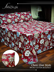 3D CRYSTAL COTTON BEDSHEET