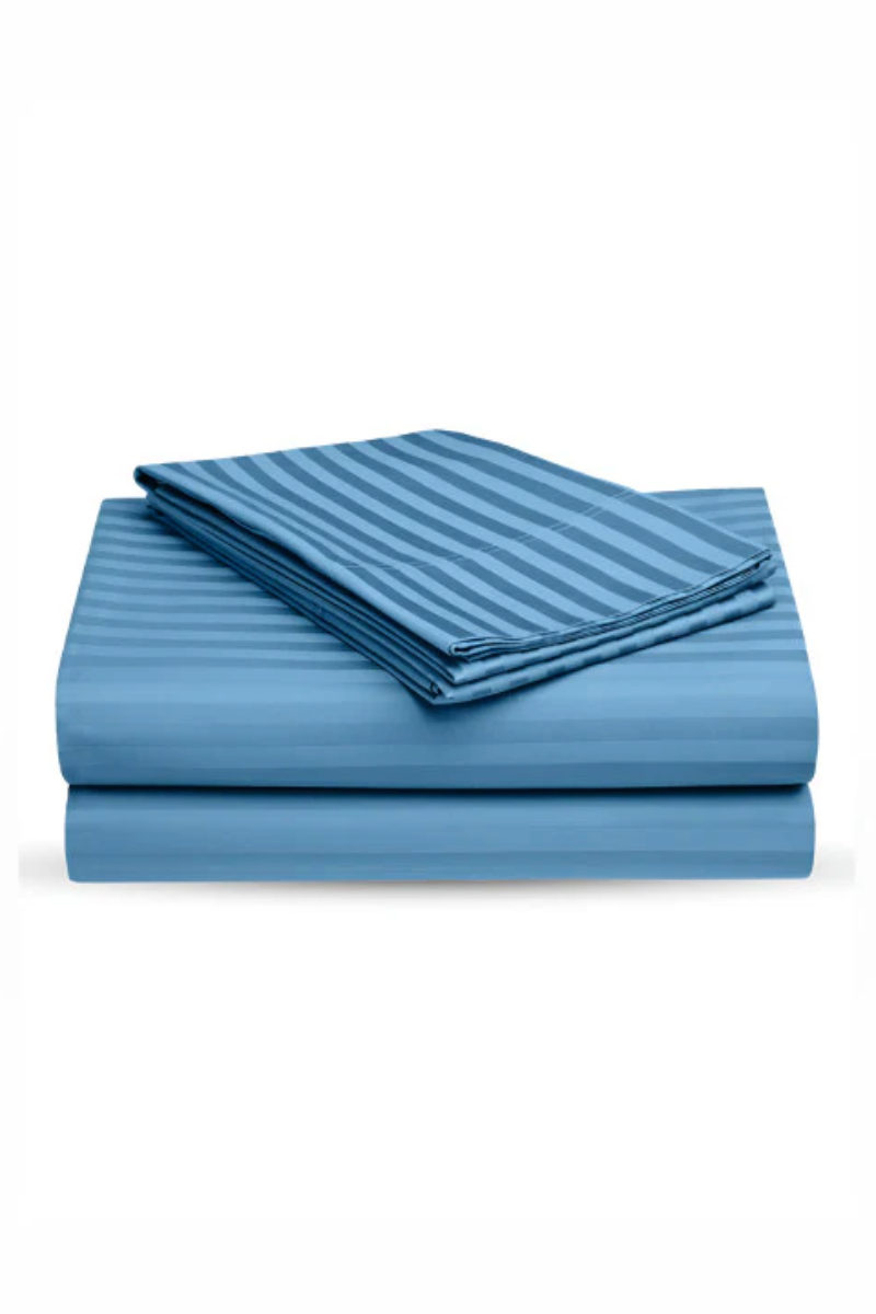 Luxury Stripe Fitted Bedsheet - King Size