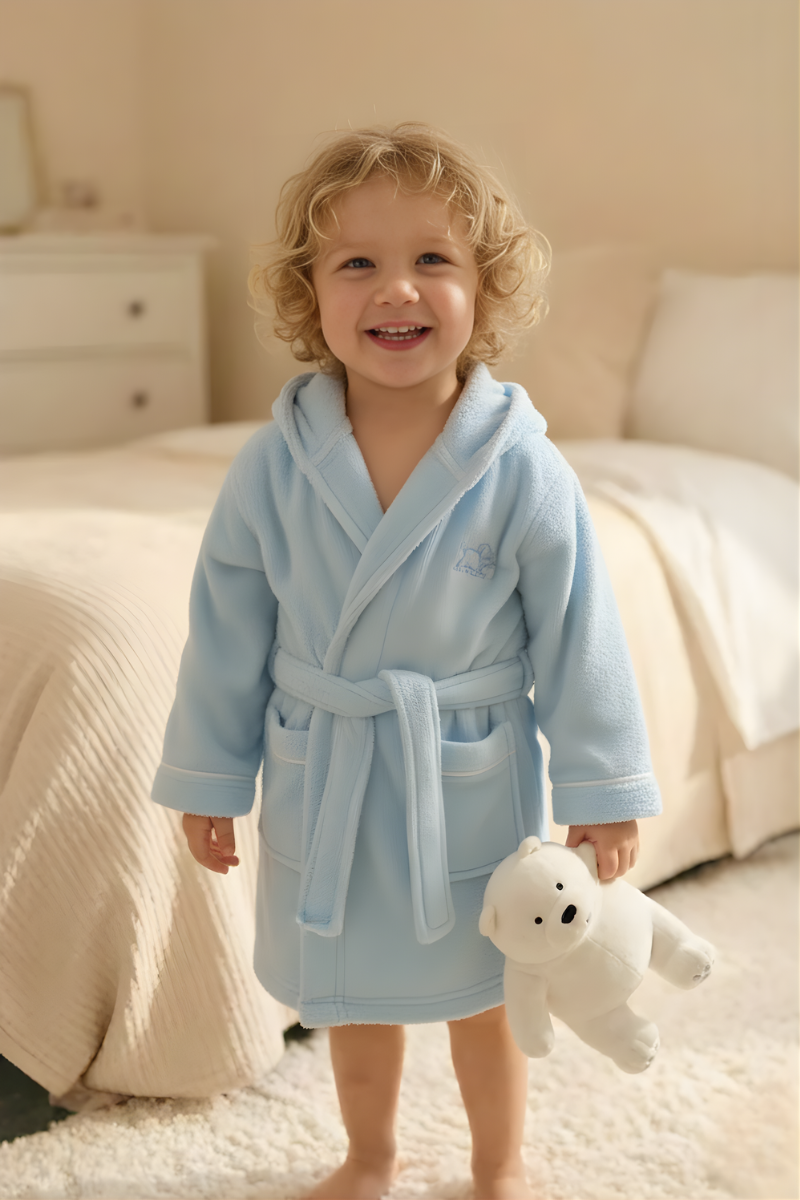 Super Soft & Fluffy Kidz Bathrobe – Premium Comfort with Fine Edges