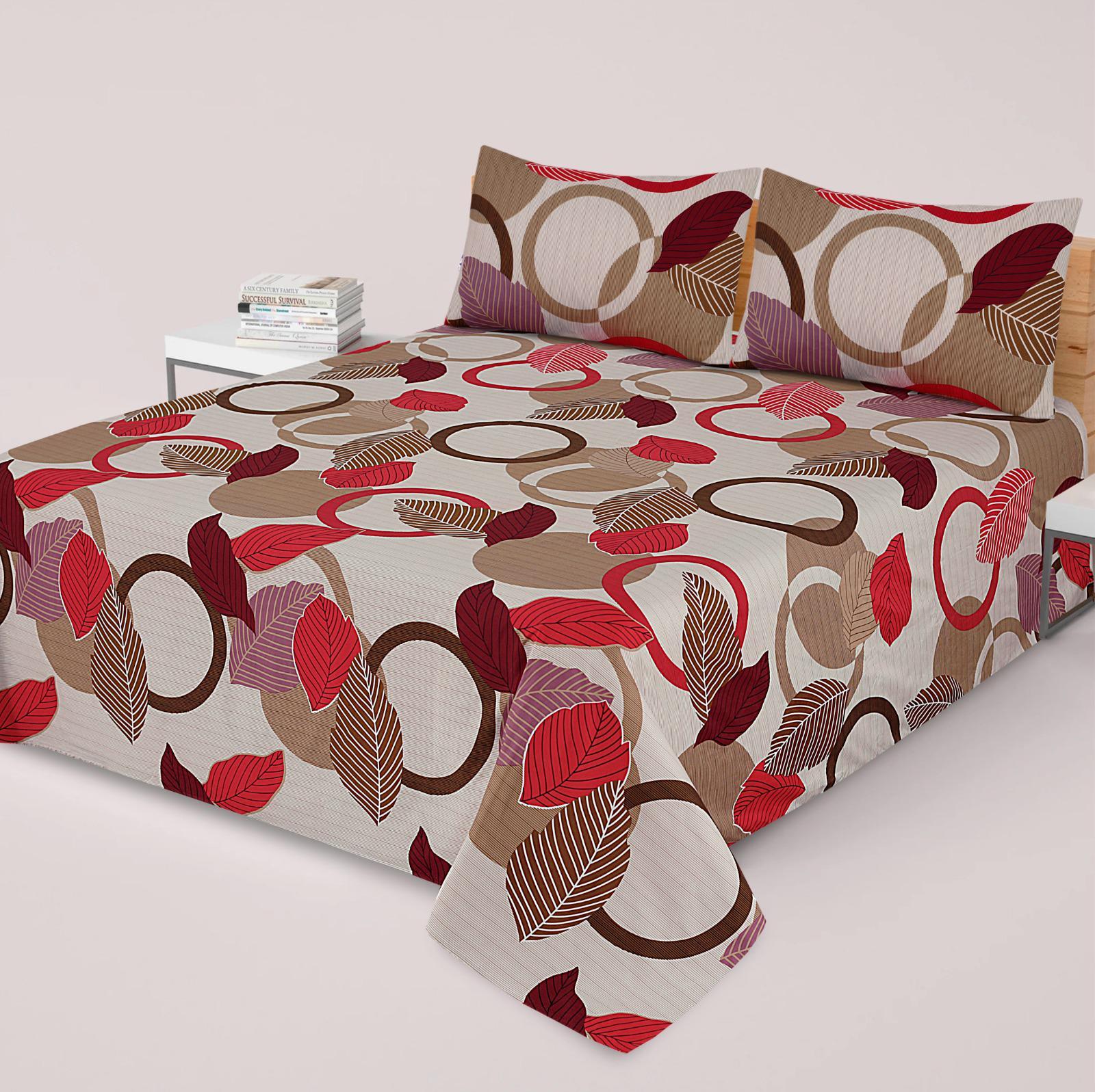 Luxurious Bedding Collection Vol. 25 Pure Micro Cotton - King Size Bedsheet + 2 Pillow Covers - Ultra Soft & Premium Finish