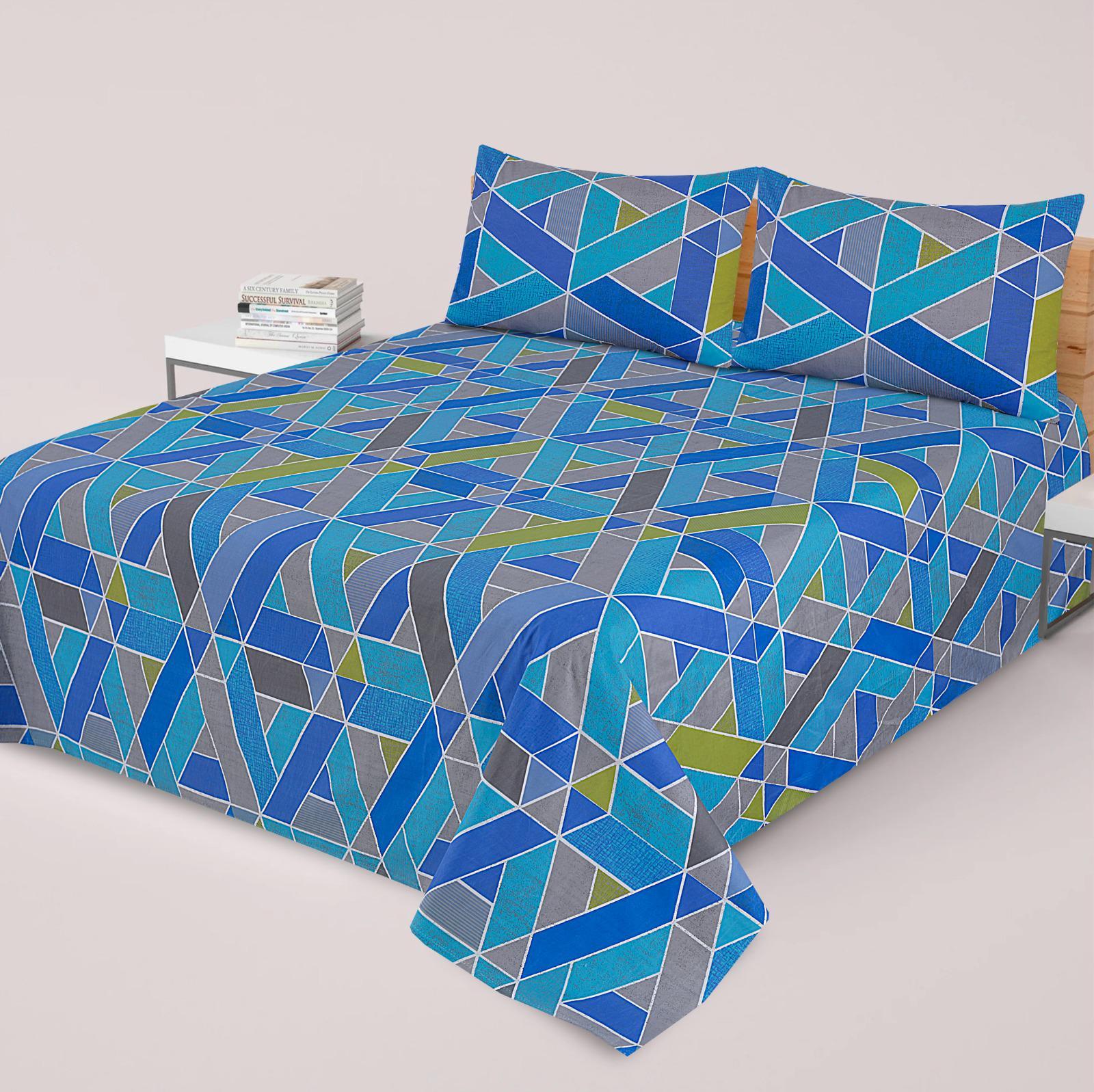 Luxurious Bedding Collection Vol. 25 Pure Micro Cotton - King Size Bedsheet + 2 Pillow Covers - Ultra Soft & Premium Finish