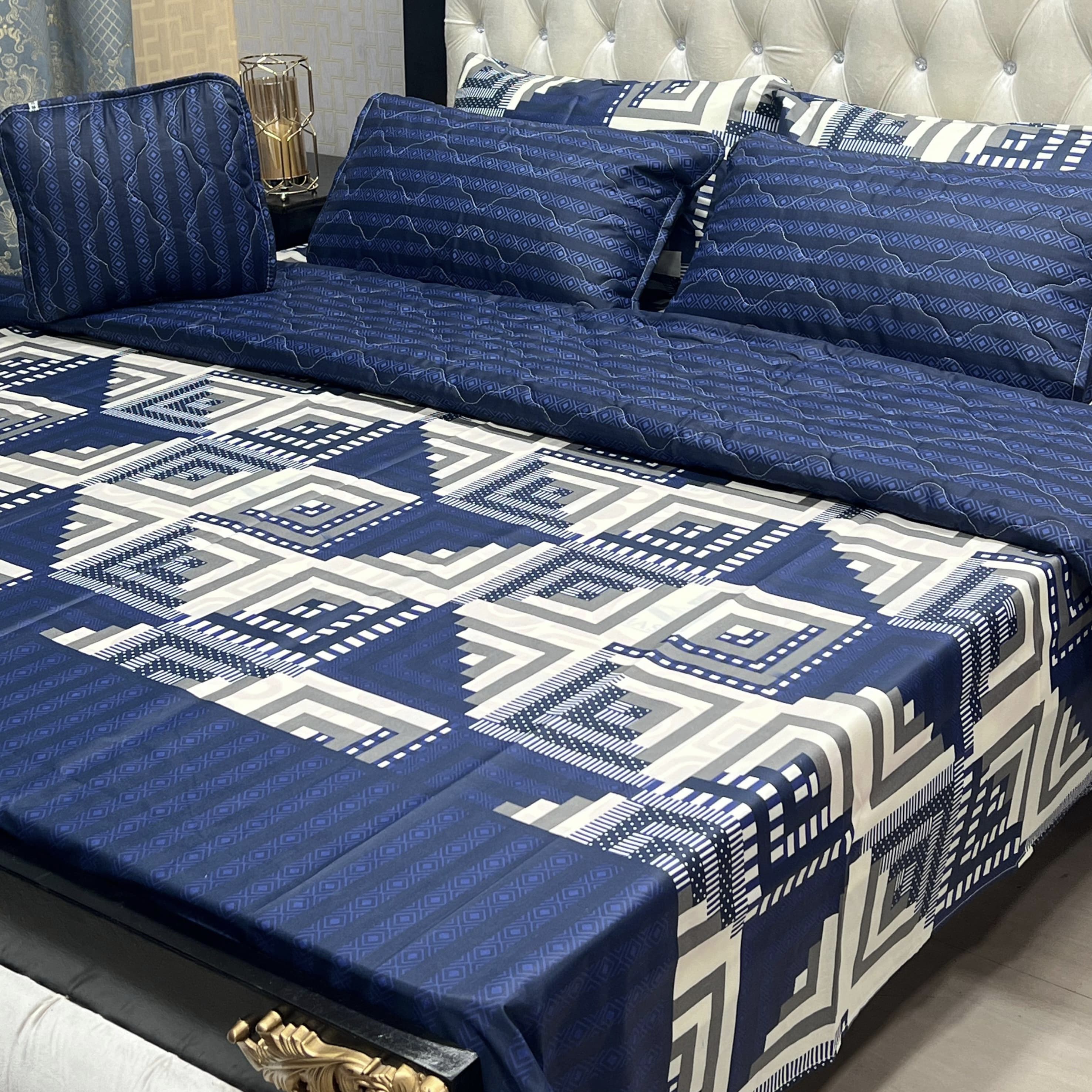 New Arrival 7PC Salonika Cotton Comforter – King Size - Summer Special - Premium Quality & Multi-Color Prints