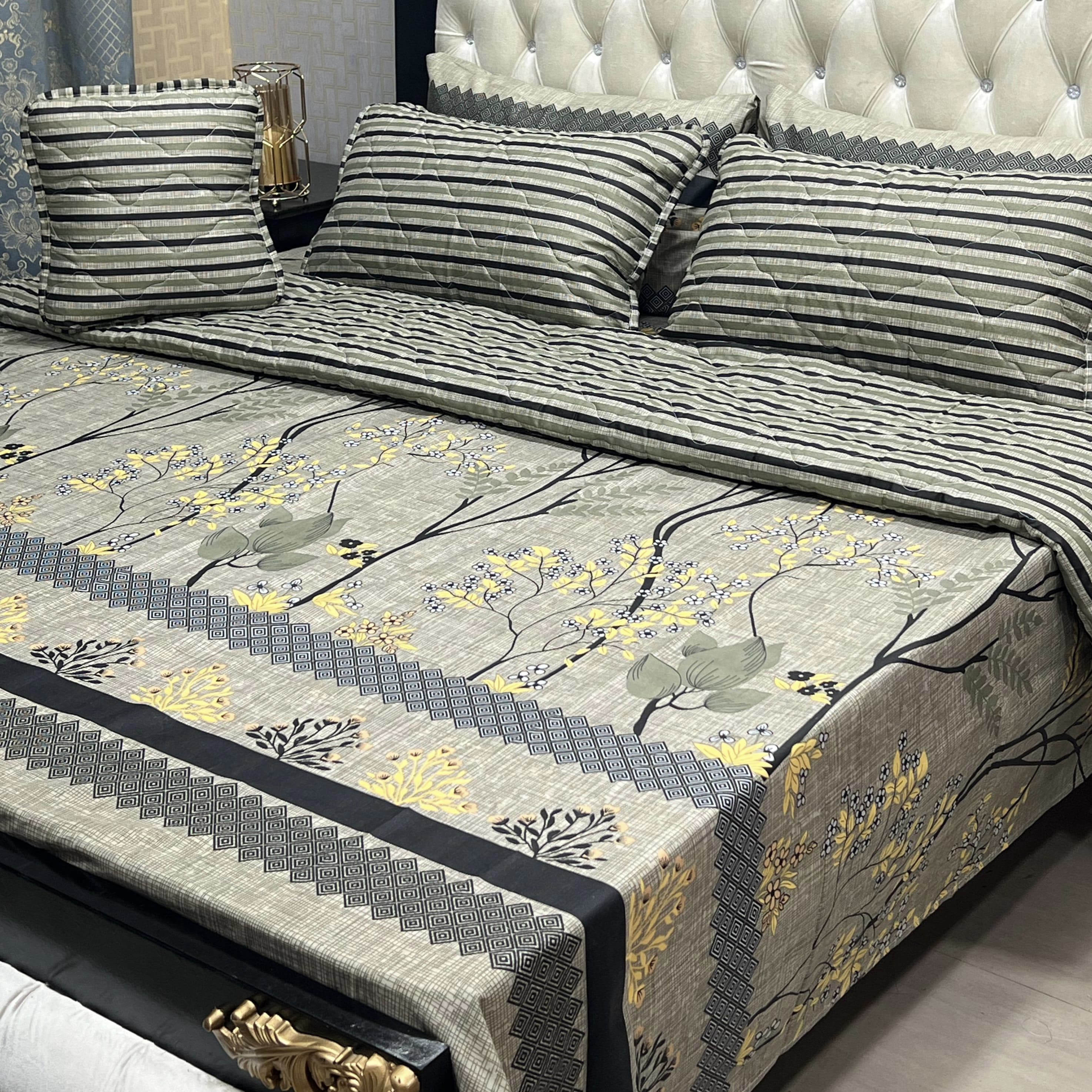 New Arrival 7PC Salonika Cotton Comforter – King Size - Summer Special - Premium Quality & Multi-Color Prints