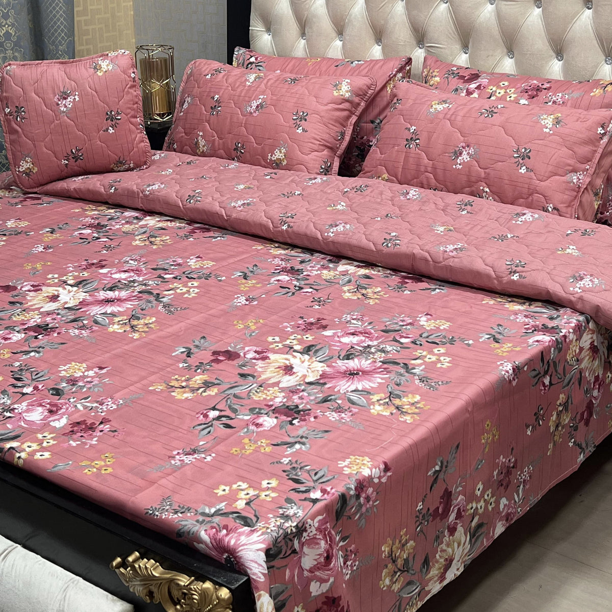 New Arrival 7PC Salonika Cotton Comforter Set by Fanza – King Size - Summer Special - Premium Quality & Multi-Color Prints