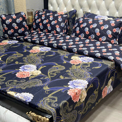 New Arrival 7PC Salonika Cotton Comforter Set by Fanza – King Size - Summer Special - Premium Quality & Multi-Color Prints