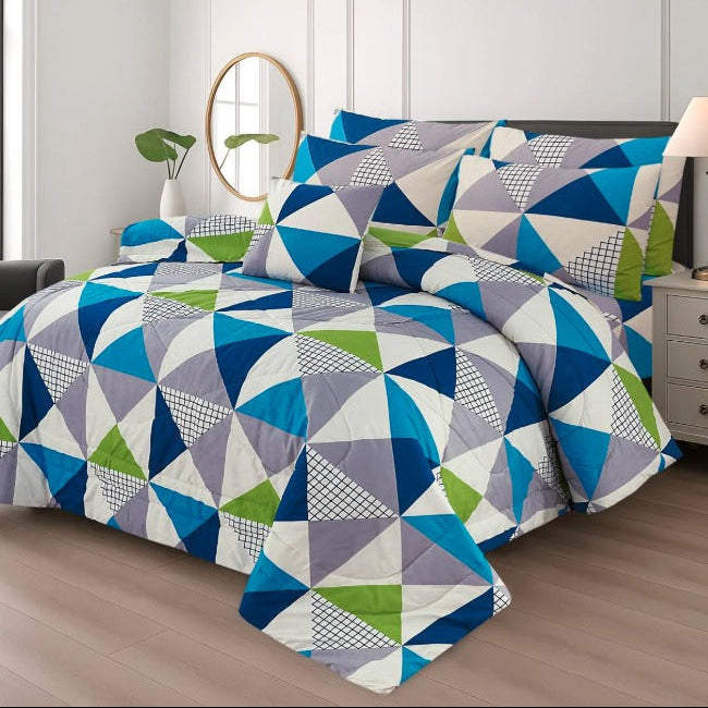 Premium King Size 7-Piece Comforter Set | Complete Bedding Collection