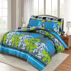 New Arrival 7PC Salonika Cotton Comforter Set by Fanza – King Size - Summer Special - Premium Quality & Multi-Color Prints