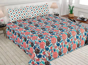Luxurious Bedding Collection Vol. 25 Pure Salonika Mix Cotton   - King Size Bedsheet + 2 Pillow Covers - Ultra Soft & Premium Finish