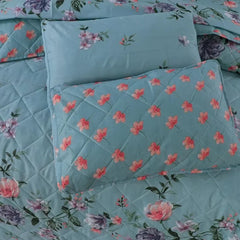 New Arrival 7PC Salonika Cotton Comforter Set by Fanza – King Size - Summer Special - Premium Quality & Multi-Color Prints