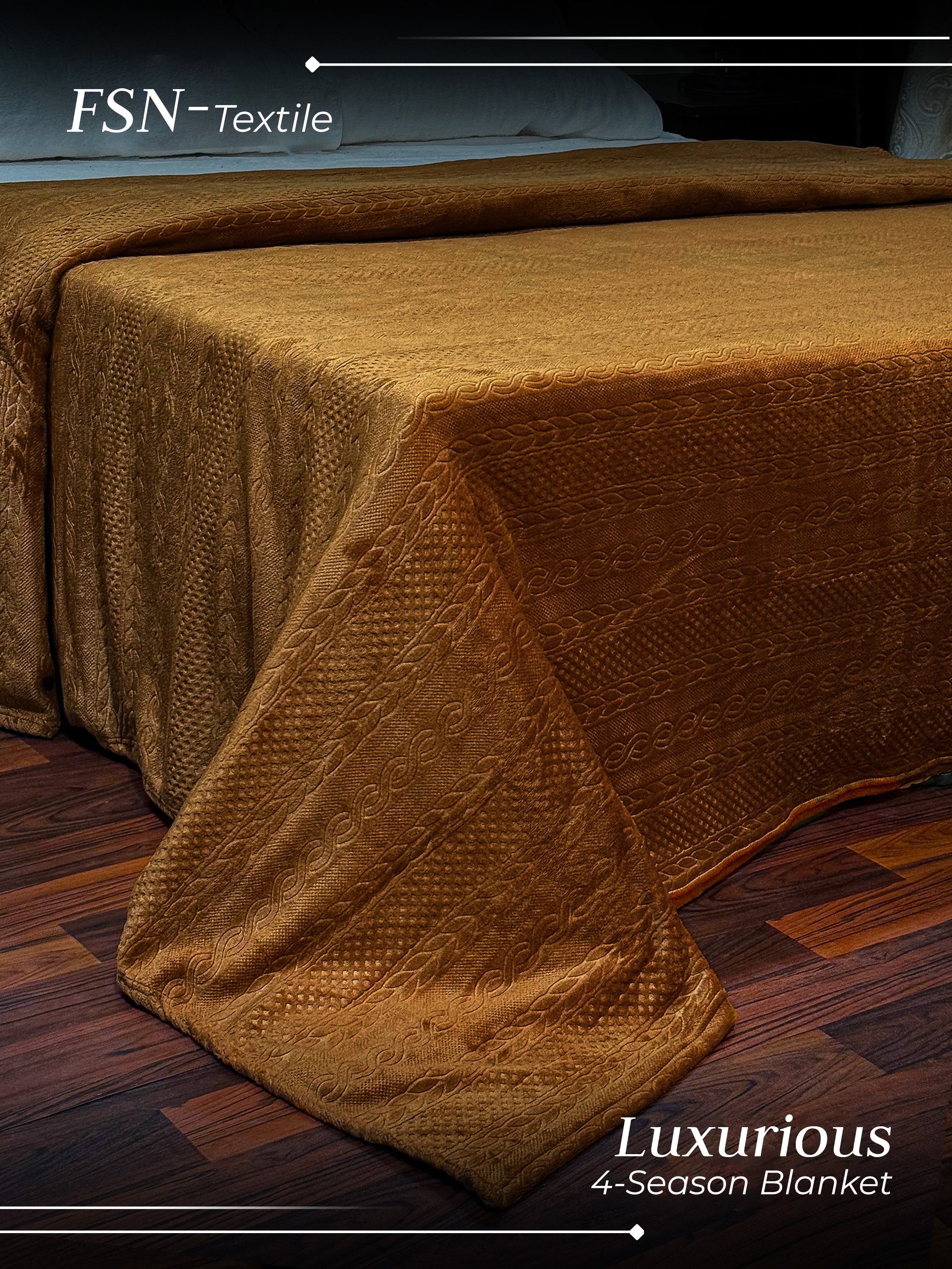 Luxury 4 season AC Emboss Fleece Blanket