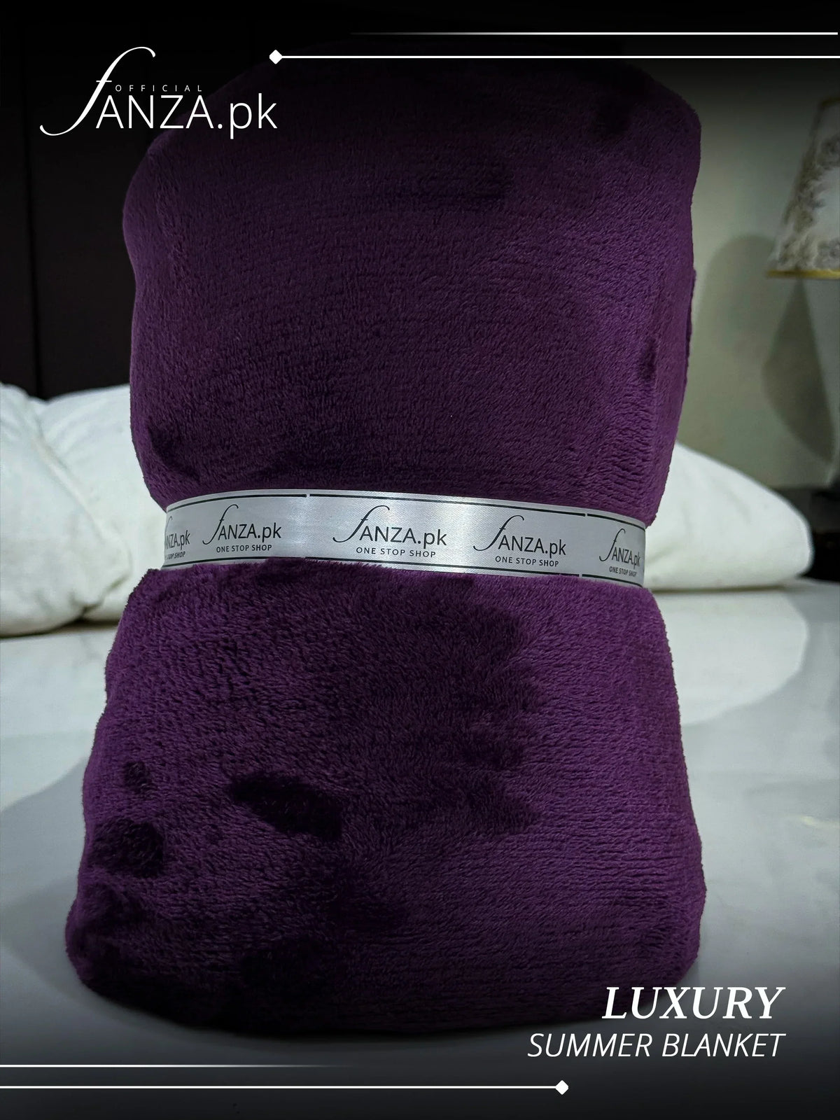 Magenta Luxury AC Dyed Fleece Blanket