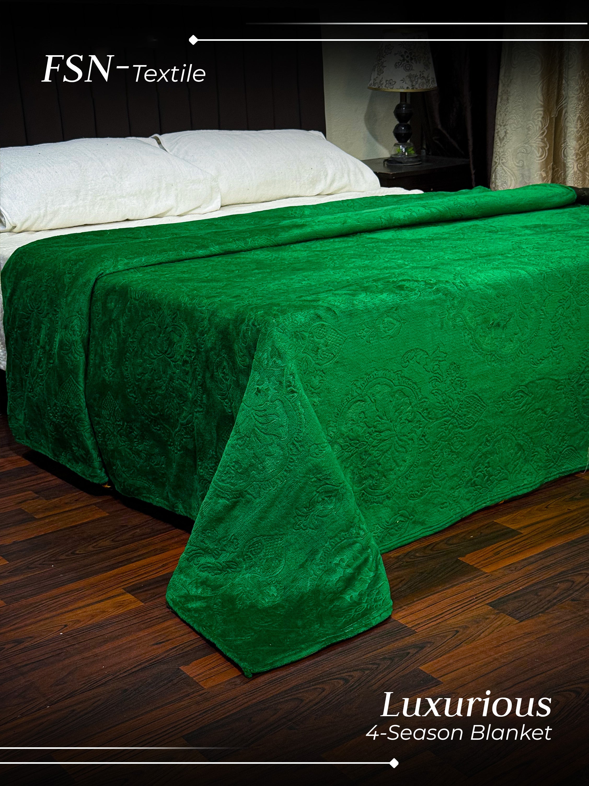Luxury 4 season  AC Emboss Fleece Blanket