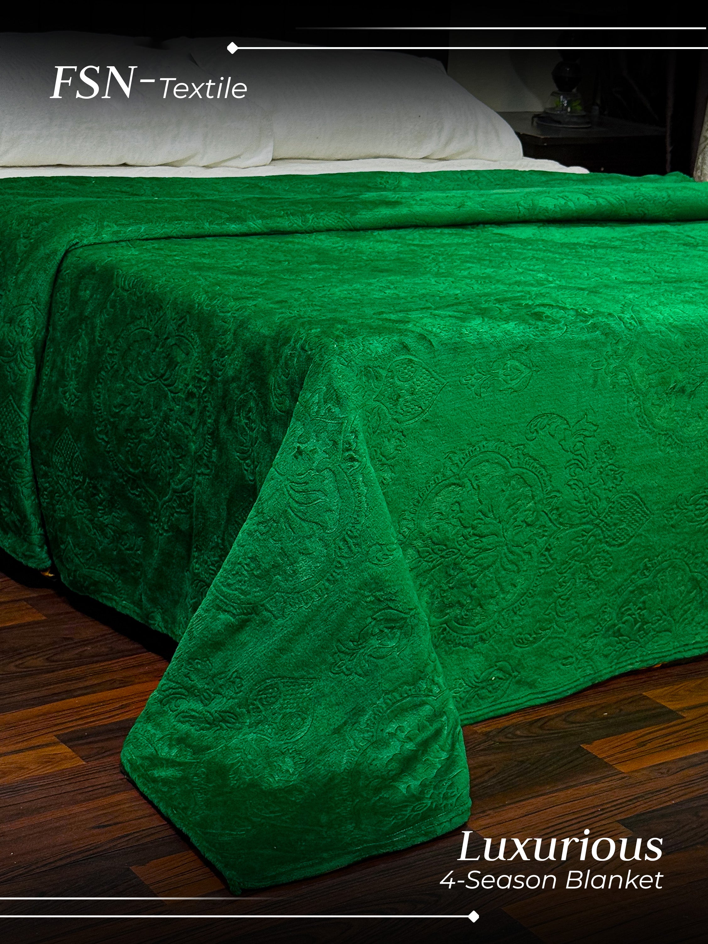 Luxury 4 season  AC Emboss Fleece Blanket