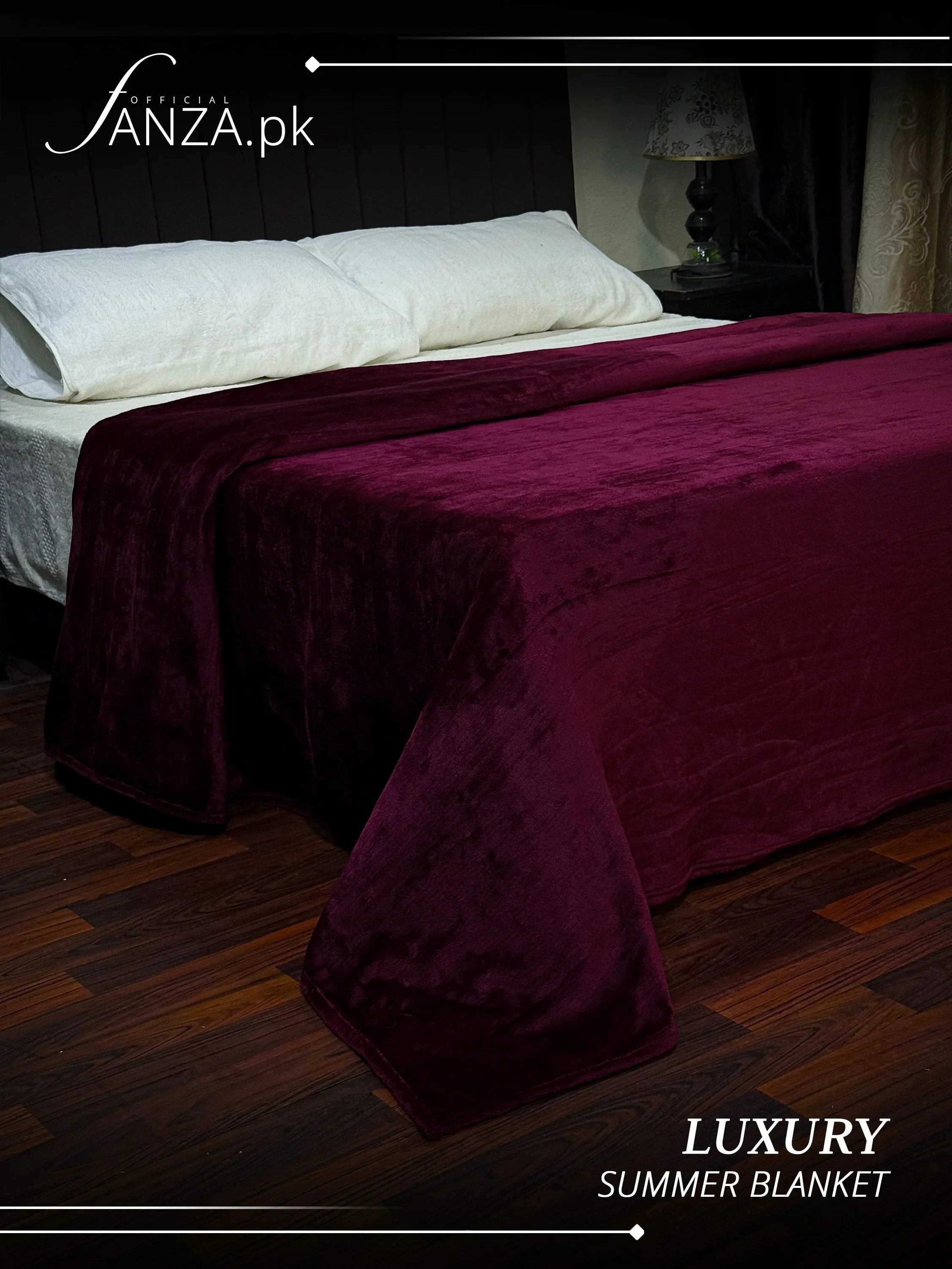 Mahroon Luxury AC Dyed Fleece Blanket
