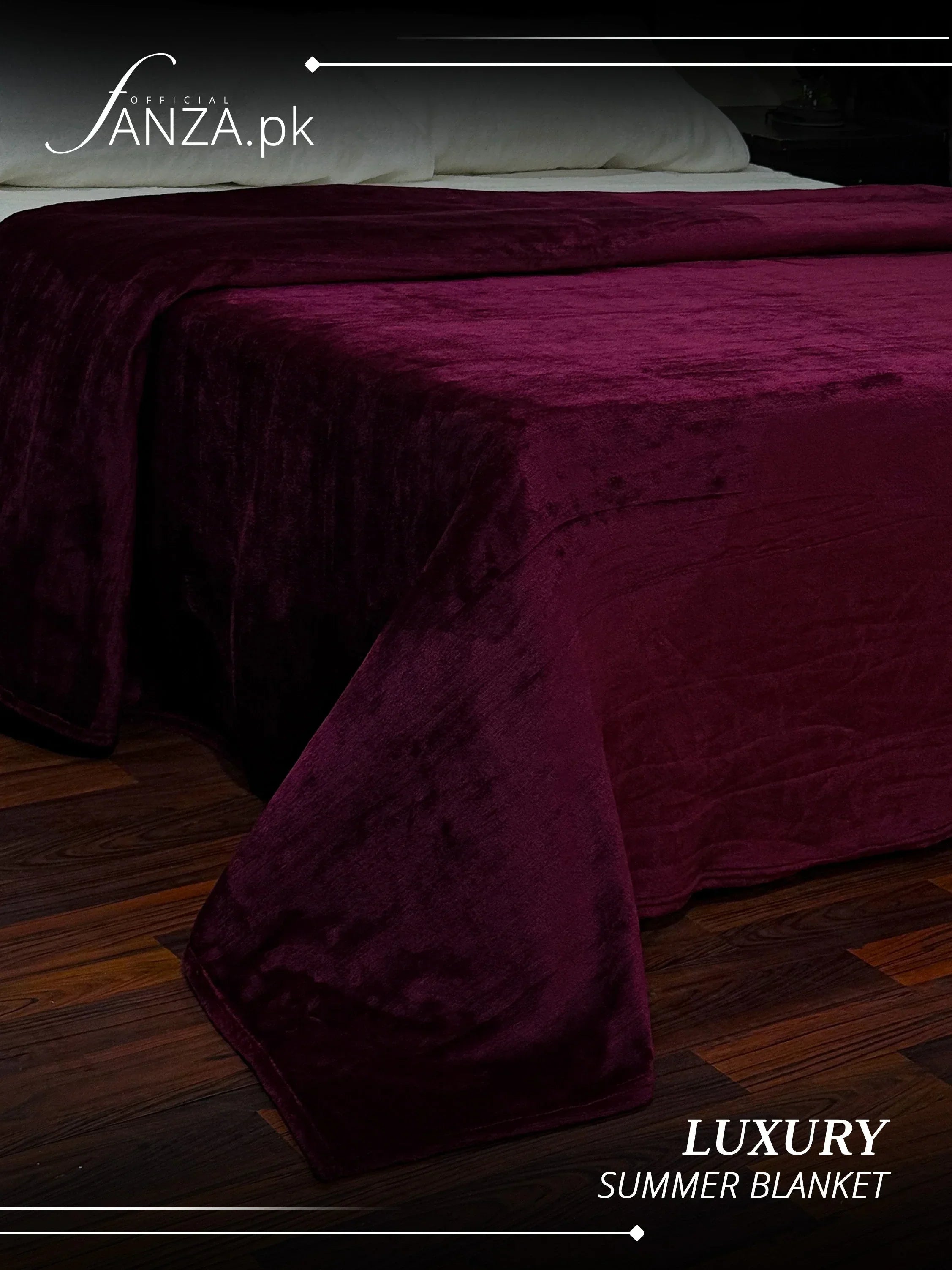 Mahroon Luxury AC Dyed Fleece Blanket