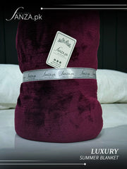 Mahroon Luxury AC Dyed Fleece Blanket