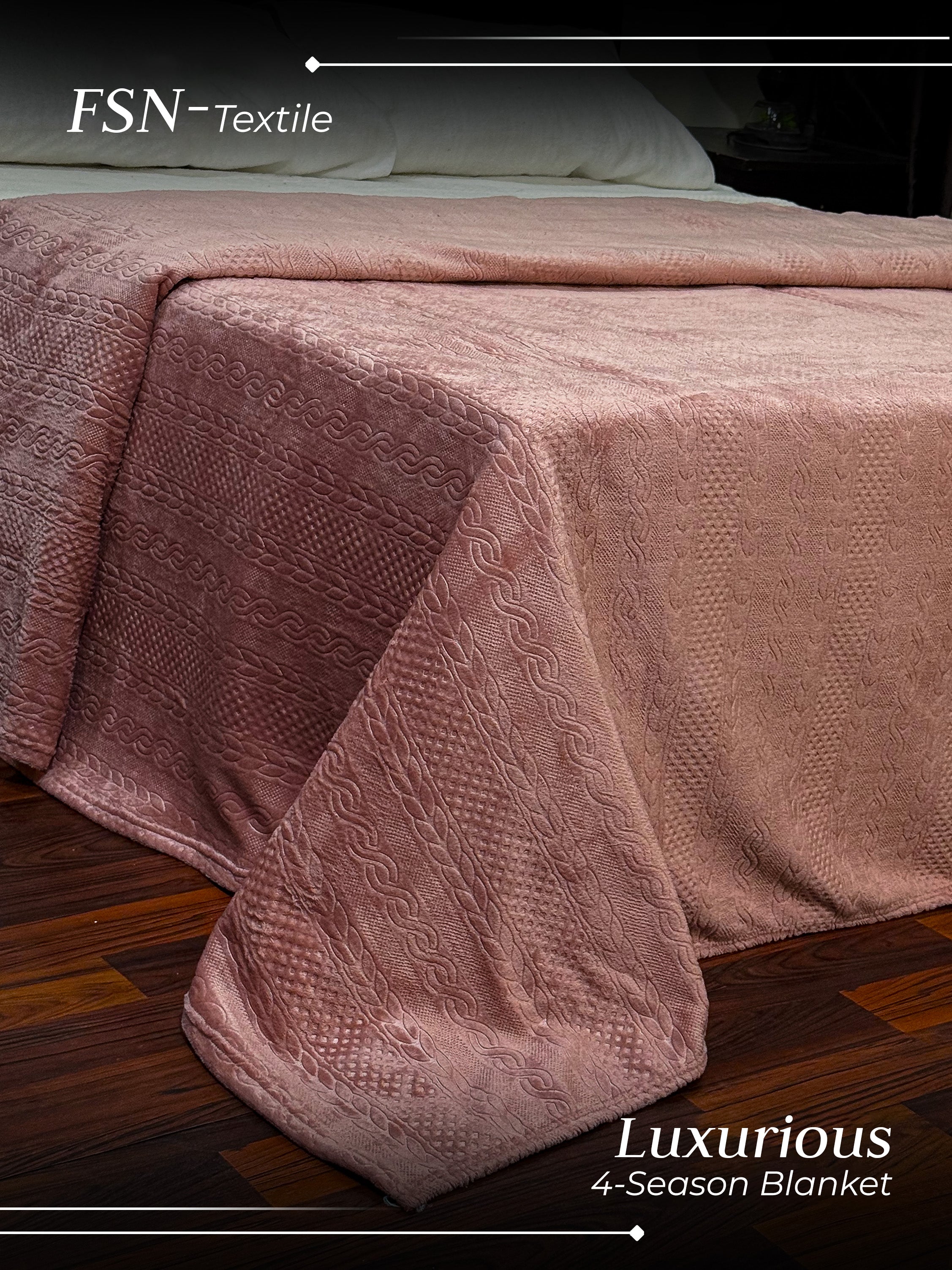 Luxury 4 season AC Emboss Fleece Blanket