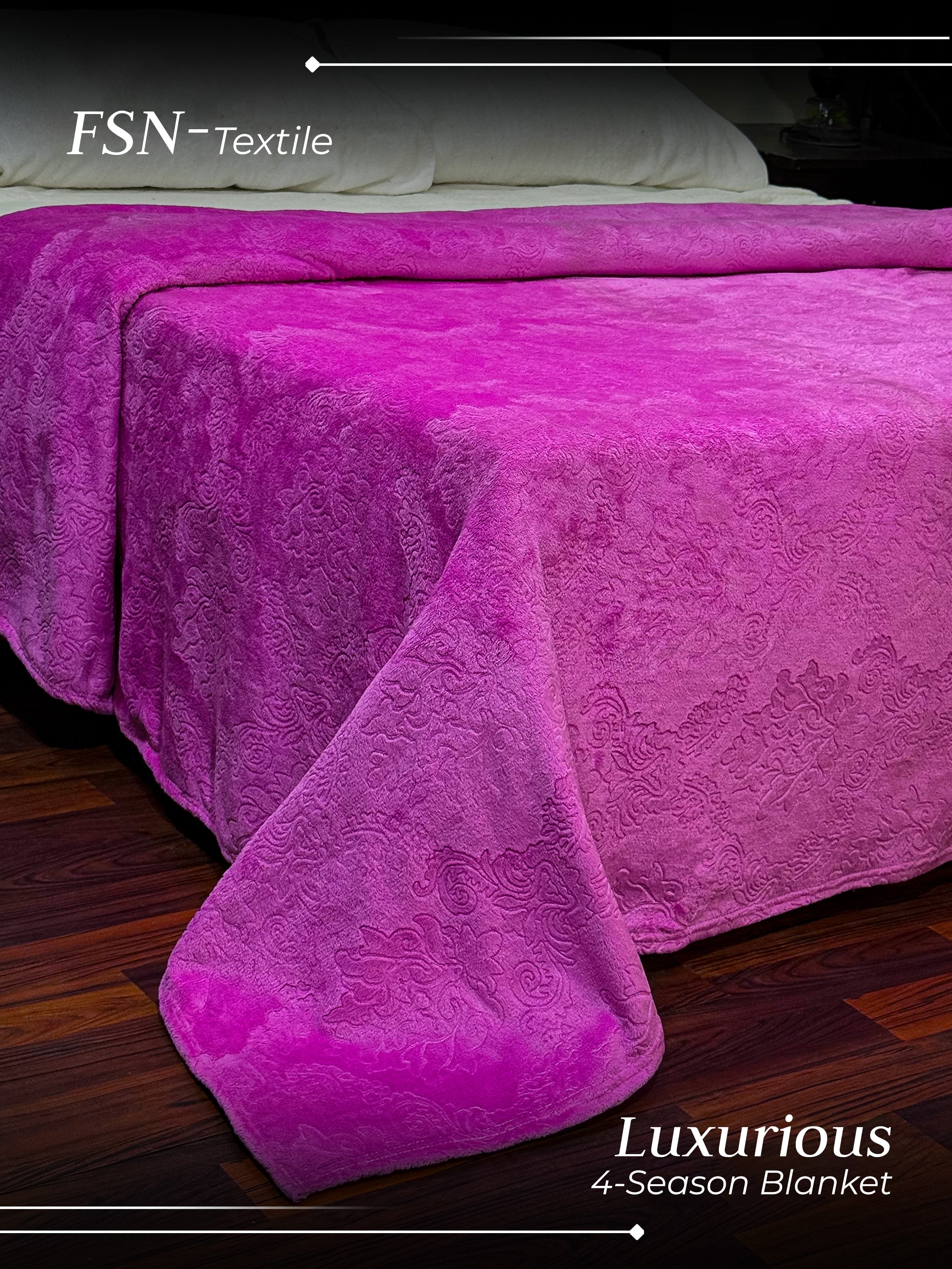 Luxury 4 Season AC Emboss Fleece Blanket