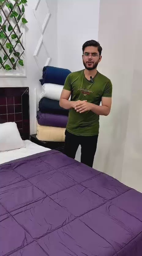 Load video: Utopia 4-Season Premium Soft Duvet