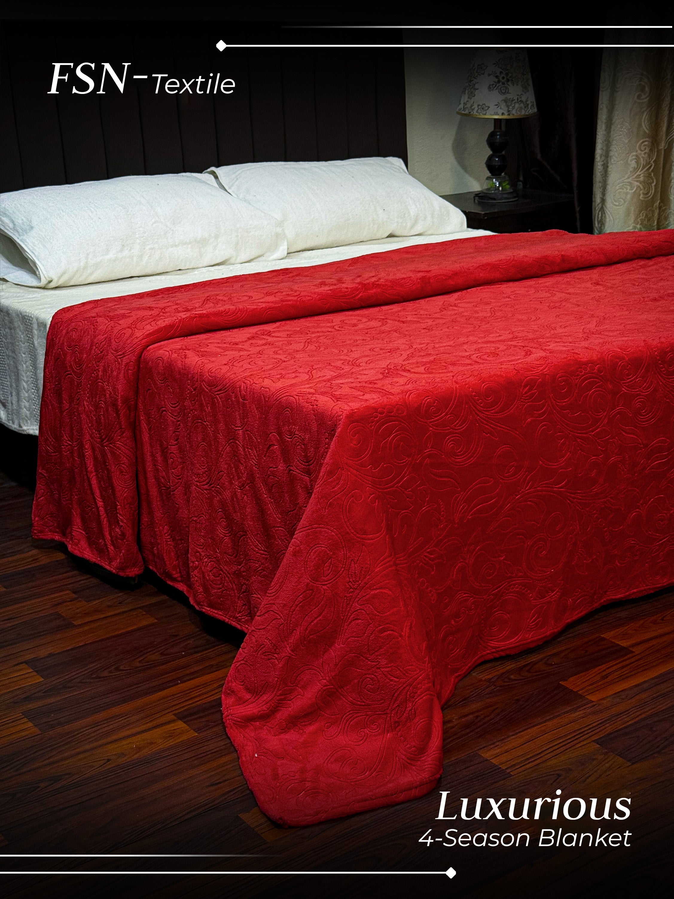 Luxury 4 season AC Emboss Fleece Blanket