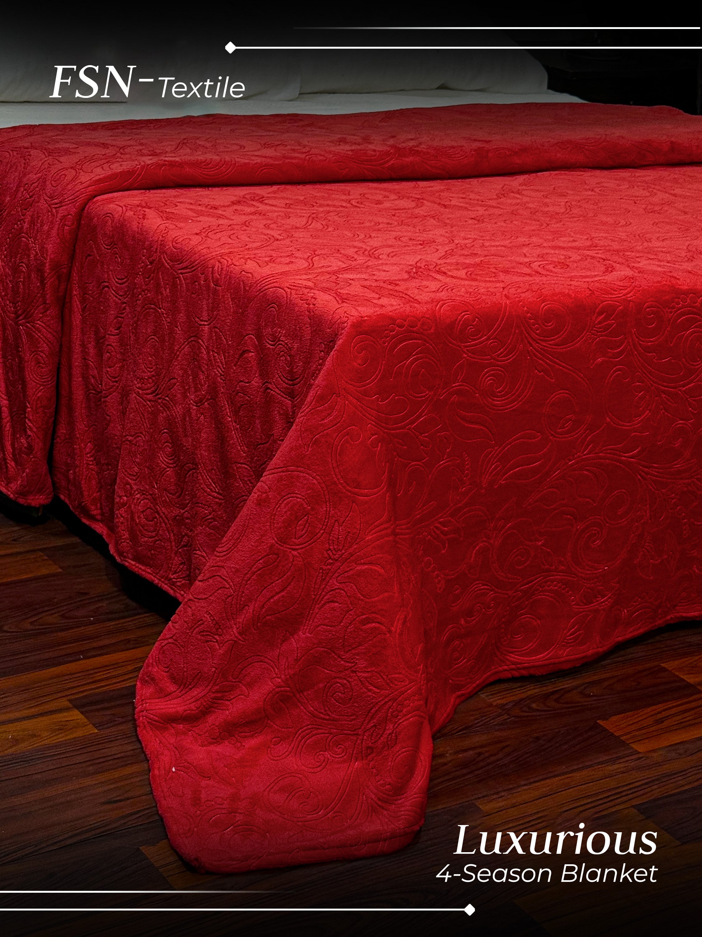 Luxury 4 season AC Emboss Fleece Blanket